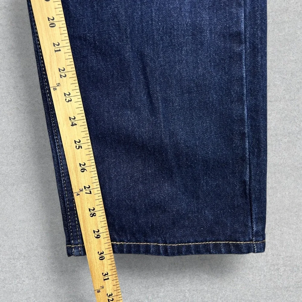 Levi's 505 Regular Fit Jeans Mens 40x30 Dark Indigo Blue Straight Leg Denim